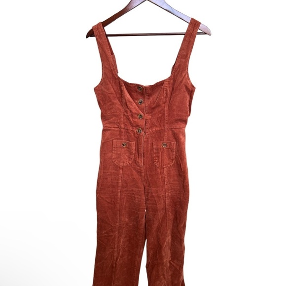 Urban Outfitters Meridian Button-Front Jumpsuit Women Size S - Picture 5 of 11